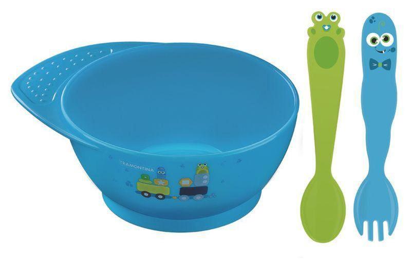 Kit infantil 3 pecas tramontina Imagem de Kit infantil 3 pecas tramontina