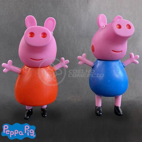 Imagem de Kit Infantil 4 Bonecos Familia Peppa Pig