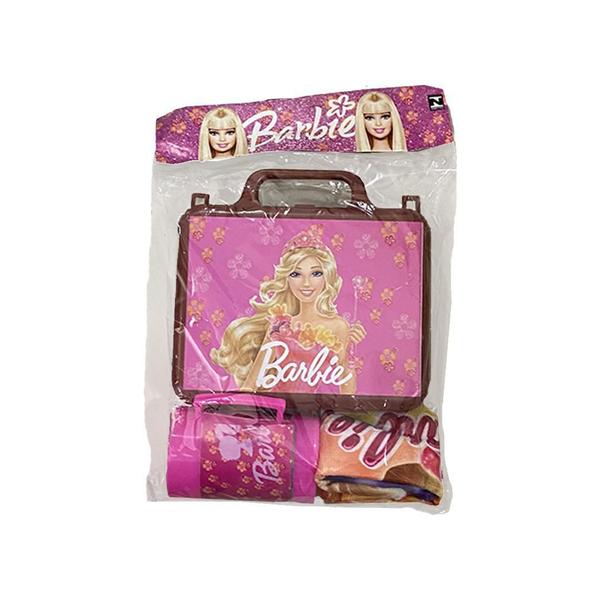 Imagem de Kit Infantil Barbie Com 1 Maletinha + 1 Copo + 1 Mini Toalha