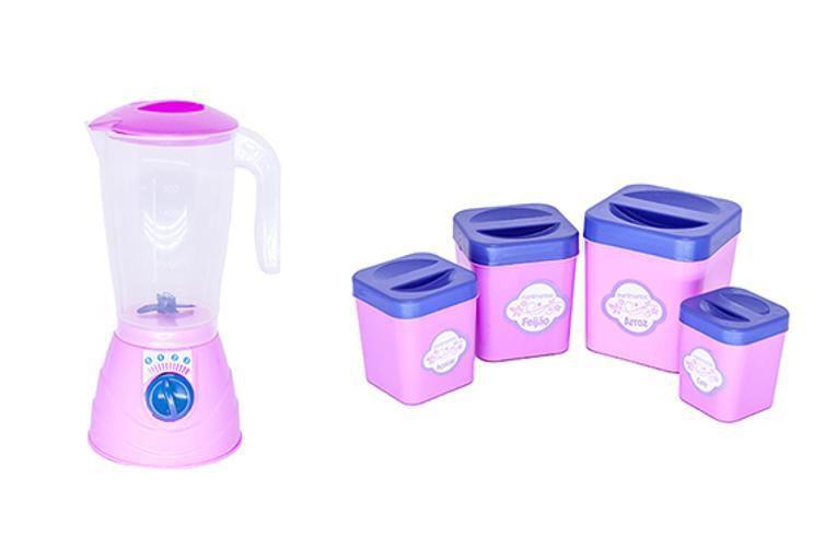 Imagem de Kit Infantil Batedeira Geladeira Fogão Microondas Panela 28P