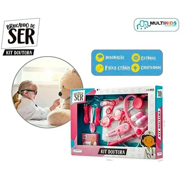 Imagem de Kit Infantil - Brincando de Ser - Doutora com Acessórios - Multikids 