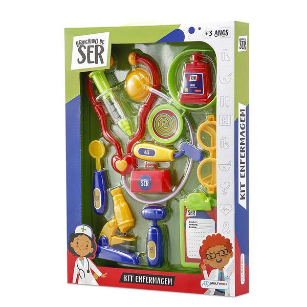 Imagem de Kit Infantil - Brincando de Ser - Enfermeira com Acessórios - Multikids