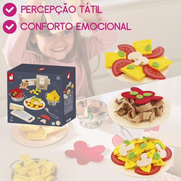 Imagem de Kit Infantil Comidinha Mini Chef Italiano Brinquedo Criativo