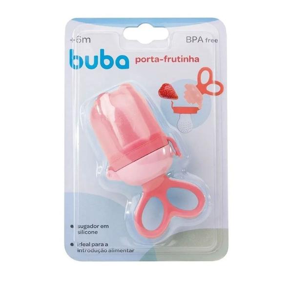 Imagem de Kit Infantil Copo Com Alça 250ML E Porta Frutinha Rosa - Buba