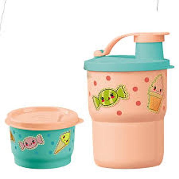 Imagem de Kit infantil Copo com Bico + Potinho 140ml