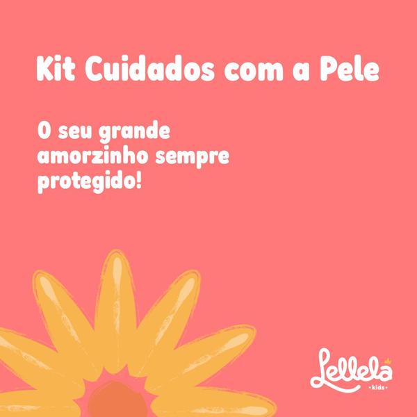 Imagem de Kit Infantil Cuidados com a Pele com Sabonete em Gel, Creme Reparador e Creme Calmante