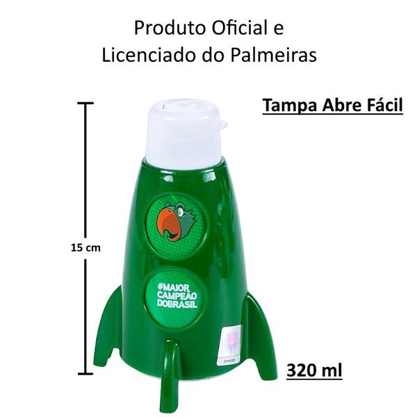 Kit Infantil do Palmeiras com Garrafa Foguete Caneca Divertida e Copo Oficial - Plasútil Imagem de Kit Infantil do Palmeiras com Garrafa Foguete Caneca Divertida e Copo Oficial