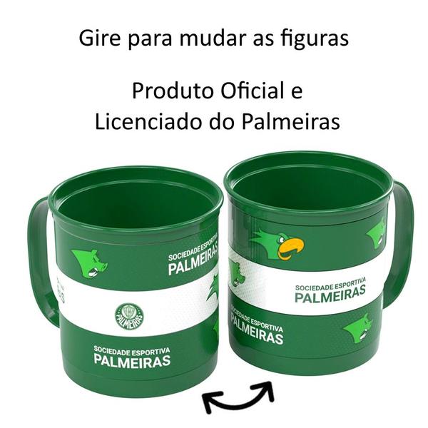 Kit Infantil do Palmeiras com Garrafa Foguete Caneca Divertida e Copo Oficial - Plasútil Imagem de Kit Infantil do Palmeiras com Garrafa Foguete Caneca Divertida e Copo Oficial