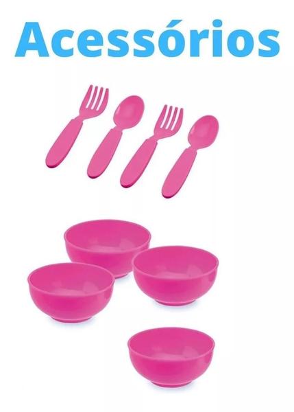 Imagem de Kit Infantil Le Chef 312 - Batedeira Rosa ul E Utensílios