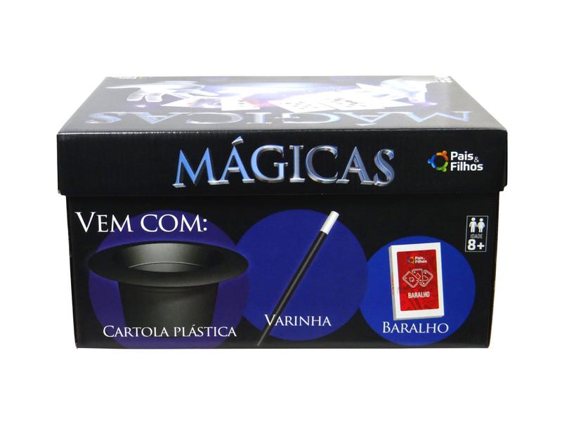 Imagem de Kit Infantil Magica Caixa C/30 Truques Cartola E Coelho - Pais e Filhos