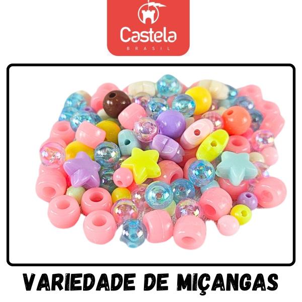 Imagem de Kit infantil Miçangas 200 Peças - Castela Brasil