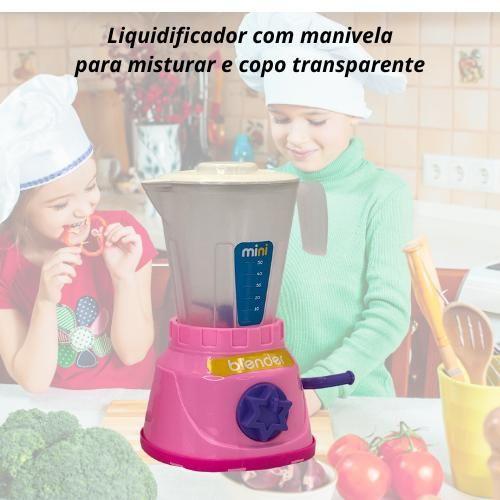 Imagem de Kit Infantil Mini Confeitaria com Liquidificador, Batedeira e Micro-ondas