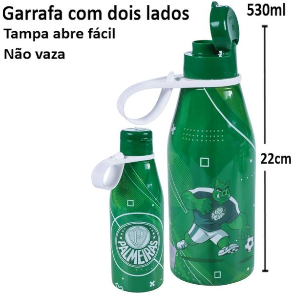 Imagem de Kit Infantil Palmeiras Garrafinhas e Sanduicheira Escolar