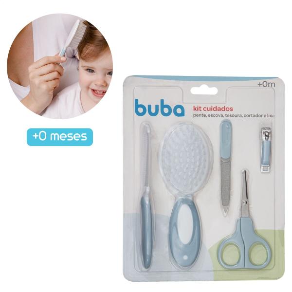 Imagem de Kit Infantil para Cuidado e Higiene do Bebê Acessórios e Tesoura