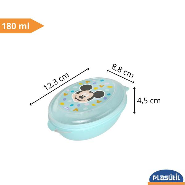 Imagem de Kit infantil porta chupeta e saboneteira 180 ml bebê  plasutil.