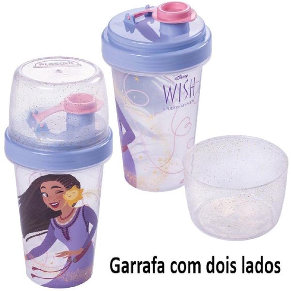 Imagem de Kit Infantil Porta Lanche Escola Passeio Menina Wish Disney