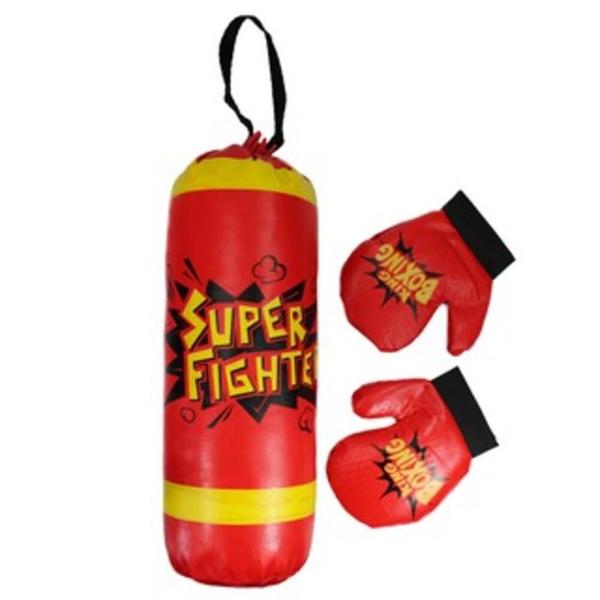 Imagem de Kit infantil saco pancadas boxe e luva para treinamento