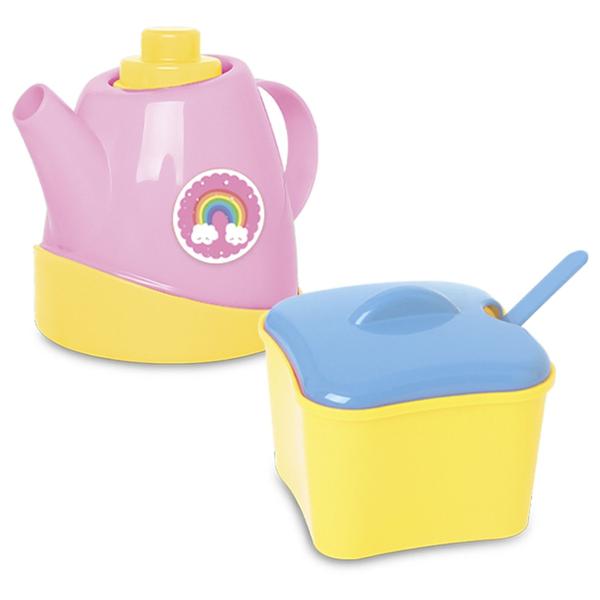 Imagem de Kit Infantil Unika Hora do Chá Café Meninas Rosa Samba Toys