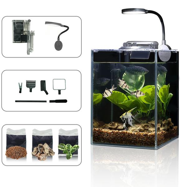 Imagem de Kit inicial AIO Aquarium Wonderfactory Fish Tank 5.7L com acessórios