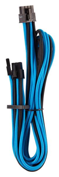 Imagem de Kit inicial de cabos PSU Corsair Premium com capa individual em azul/preto