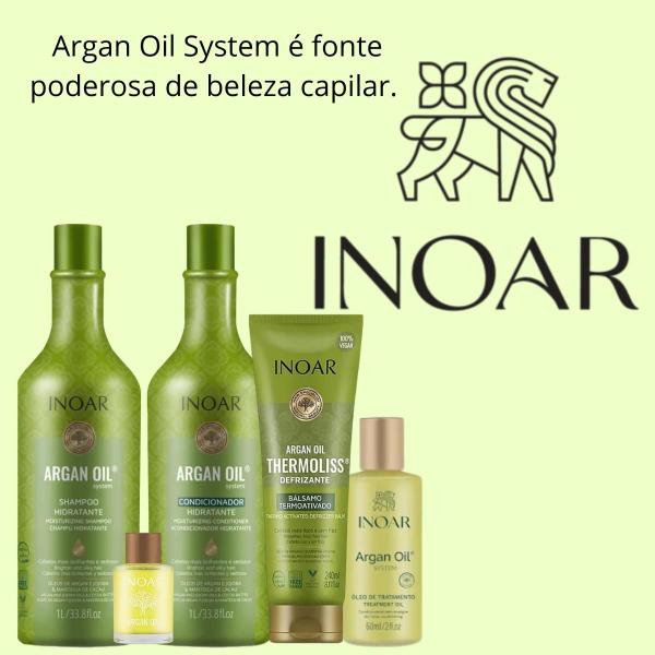 Imagem de Kit Inoar Argan Oil Shampoo 1L + Condicionador 1L