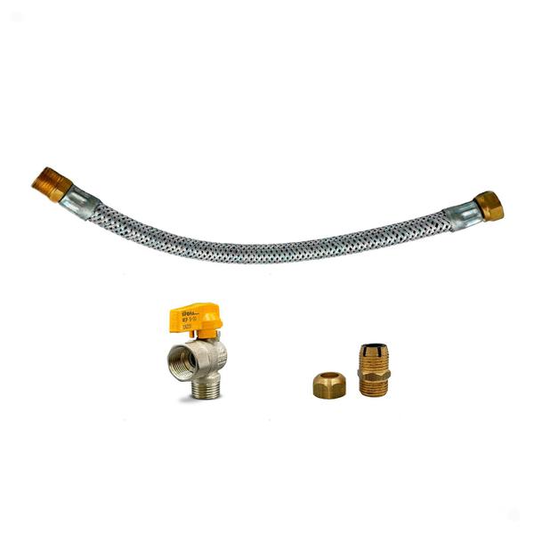 Kit instalação para gás flexivel (m x f) 0,80cm - DISMAR Imagem de Kit instalação para gás flexivel (m x f) 0,80cm