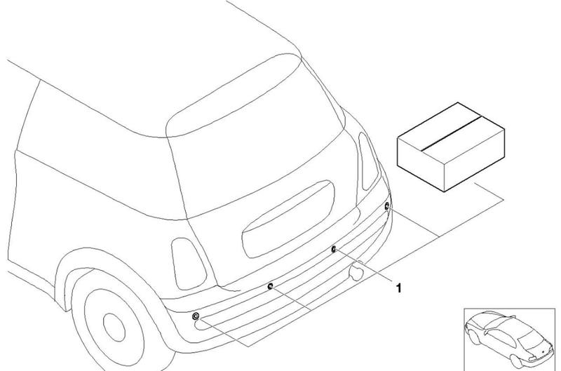 Imagem de Kit Instalação Sensor Estacionamento Original Mini Cooper