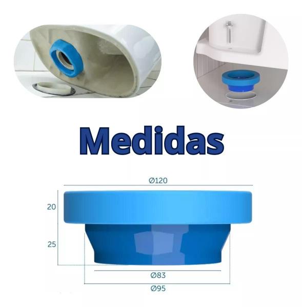 Imagem de Kit Instalação Vaso Tubo Ligação Cromada + Anel + Parafusos