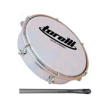 Imagem de Kit instrumentos de samba timba + repique 12" + pandeiro branco