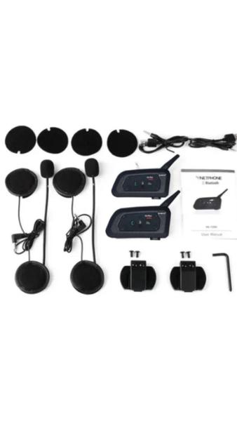 Imagem de Kit intercomunicadores para capacete de moto - v6 - b-max