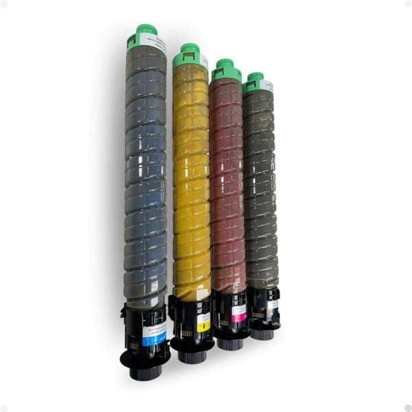 Kit Intercopy Toner Compatível Ricoh IMC2000 2500 BK M Y C Imagem de Kit Intercopy Toner Compatível Ricoh IMC2000 2500 BK M Y C