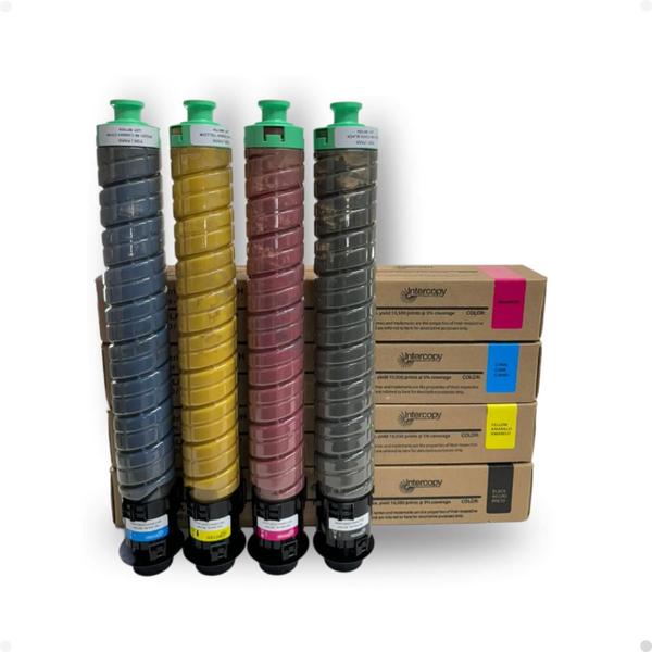 Kit Intercopy Toner Compatível Ricoh IMC2000 2500 BK M Y C Imagem de Kit Intercopy Toner Compatível Ricoh IMC2000 2500 BK M Y C