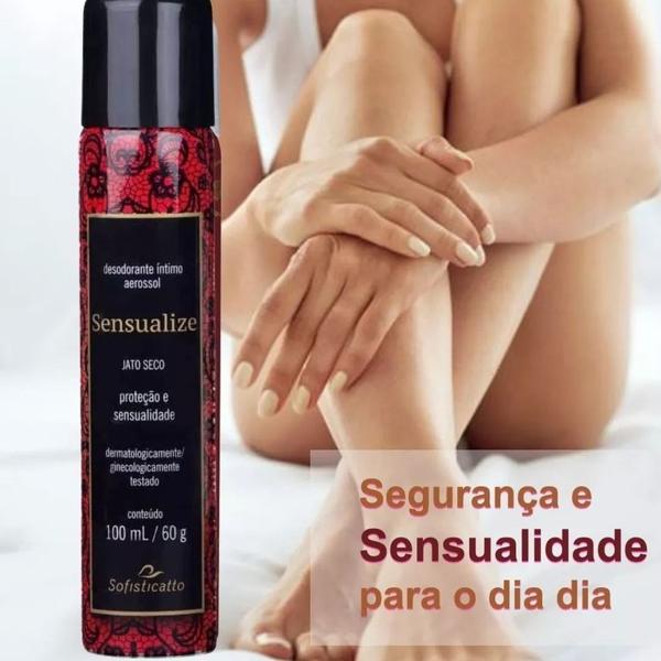 Imagem de Kit Intimo Perfume Desodorante Tira Odor E Refresca A Região Fragrância Sensualize