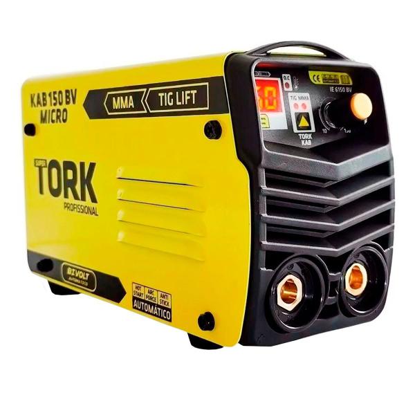 Imagem de Kit Inversor de 150 A Bivolt com Máscara de Solda e Esquadros 12 kg Super Tork