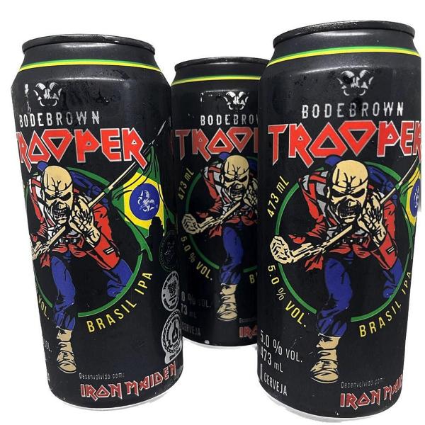 Kit Iron Maiden 3 Cervejas Trooper + Toalha + Copo 500Ml Imagem de Kit Iron Maiden 3 Cervejas Trooper + Toalha + Copo 500Ml