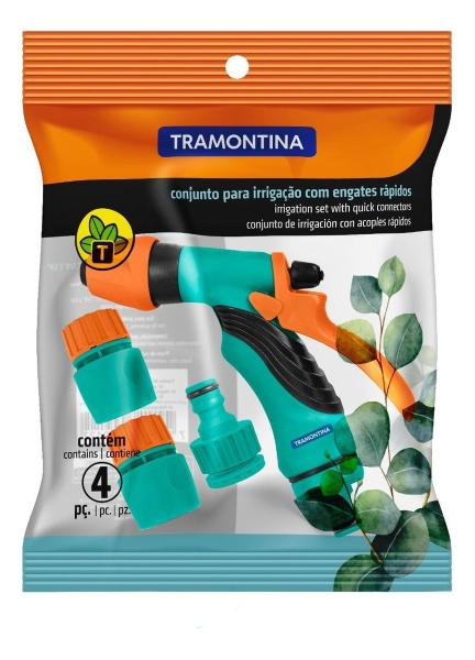 Imagem de Kit Irrigação Engates Rápidos Hidropistola 4pçs Jardim C9122