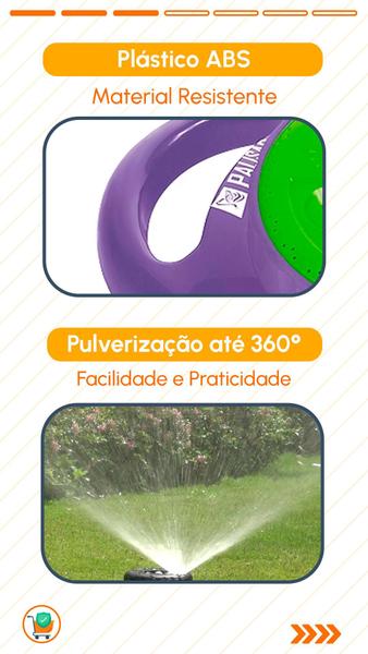 Kit Irrigador 8 Jatos Aspersor 360 Graus + Engate Rápido e Conexões Portátil Horta Jardim Gramado Canteiro Campo Quintal - PALLISAD MTX Imagem de Kit Irrigador 8 Jatos Aspersor 360 Graus + Engate Rápido e Conexões Portátil Horta Jardim Gramado Canteiro Campo Quintal