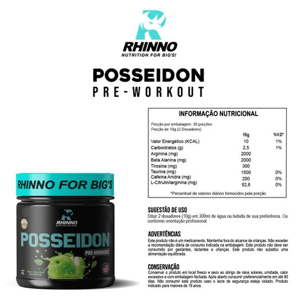 Imagem de Kit Iso Protein Fusion Chocolate + Pré Treino Posseidon Nutrition For Bigs