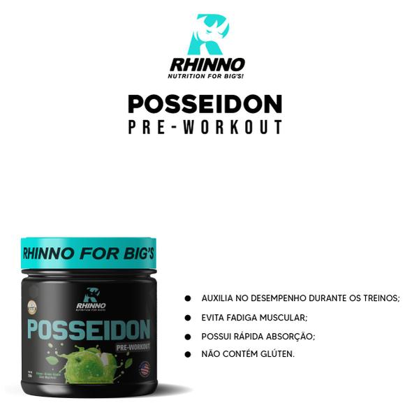 Imagem de Kit Iso Protein Fusion Chocolate + Pré Treino Posseidon Nutrition For Bigs