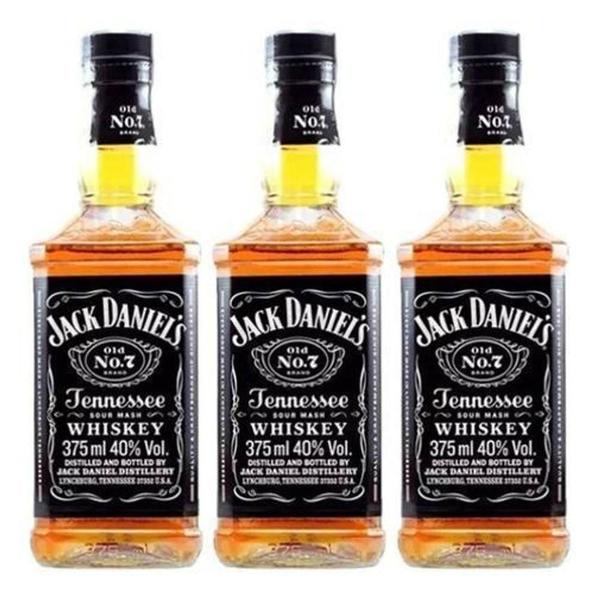 Imagem de Kit Jack Daniels 375Ml - 3 Garrafas