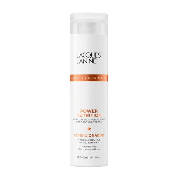 Imagem de Kit Jacques Janine Power Nutrition Shampoo Sem Sal Condicionador Leave-In Nutrição 240ml