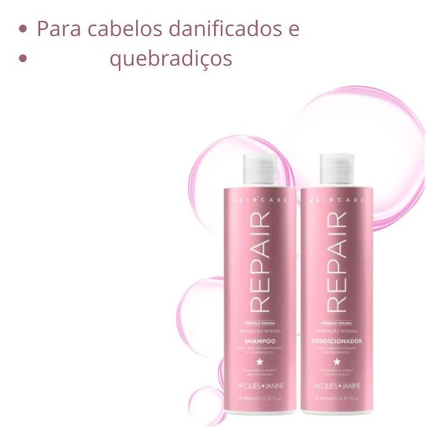 Imagem de Kit Jacques Janine Repair Reparação Intensa Sh 450ml+Cond 440ml