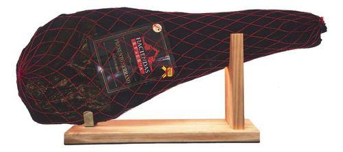 Imagem de Kit Jamon Espanhol Presunto Serrano Cru 6kg + Suporte + Faca