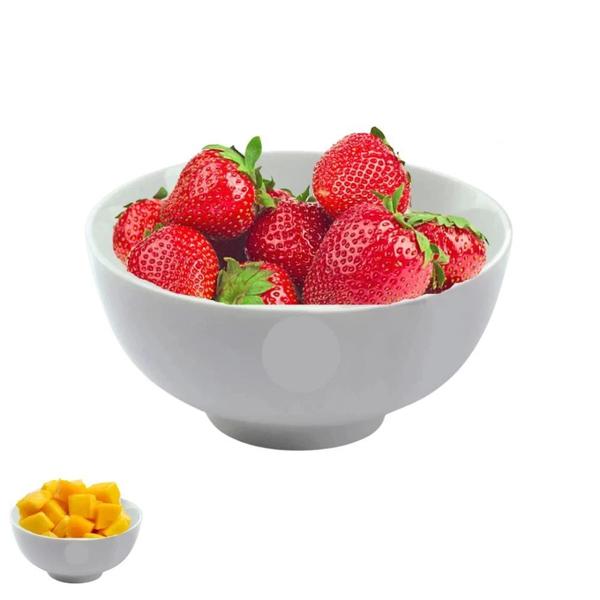 Imagem de Kit Jantar 2 Tigelas Bowl 720ml para Sopa + 2 Pares de Hashi Inox + Petisqueira 25,5 Cm Melamina