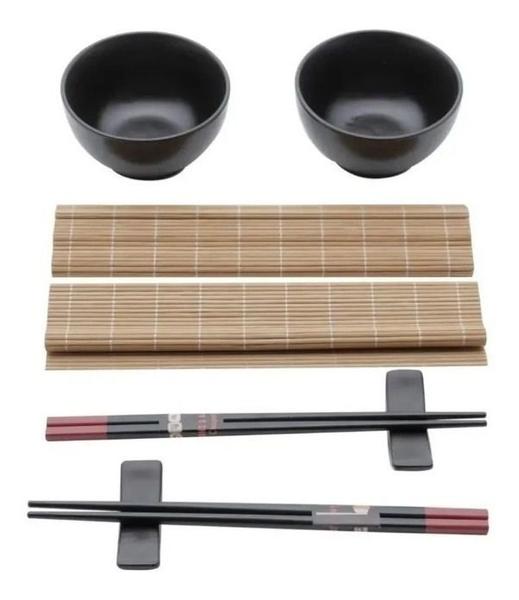 Imagem de Kit Japonês Para Sushi  8 Peças Serve 2 Pessoas Hashi