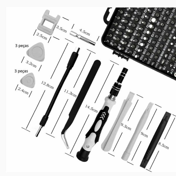 Imagem de Kit Jogo 115 Chaves Precisão Celular Fenda Phillips Torx Y