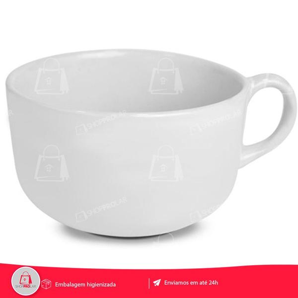 Imagem de Kit Jogo 2 Caneca Jumbo Xícara Cumbuca 450ml Sopa Caldo Cha Cafe Chocolate