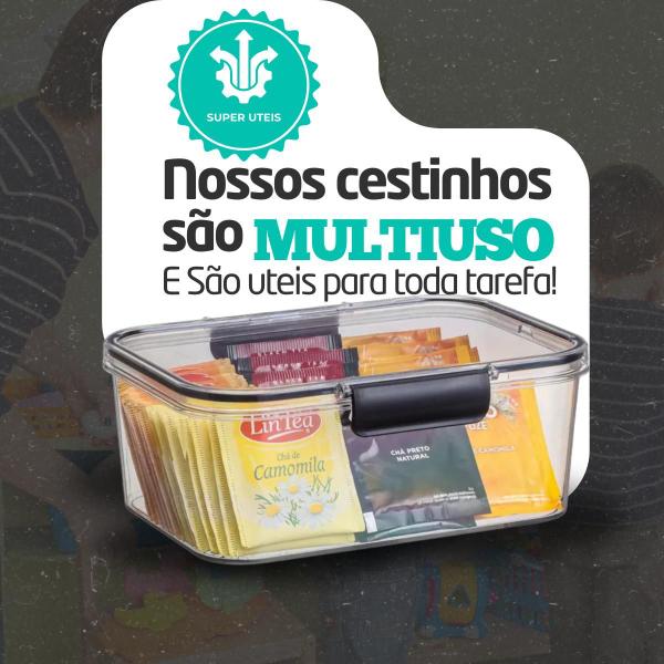 Imagem de Kit Jogo 5 Potes Herméticos Organizador De Alimentos 500ML