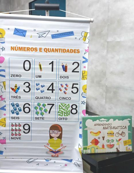 Imagem de Kit Jogo Aprendendo Matemática + Banner Números 0 a 9 P