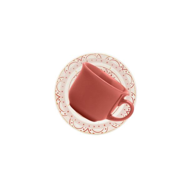 Kit Jogo Café Lanche Donna Arabesco Oxford 16Pçs 8 Pessoas - Gici Home Imagem de Kit Jogo Café Lanche Donna Arabesco Oxford 16Pçs 8 Pessoas